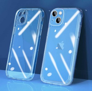 TPU Transparent Phone Case mo le iPhone