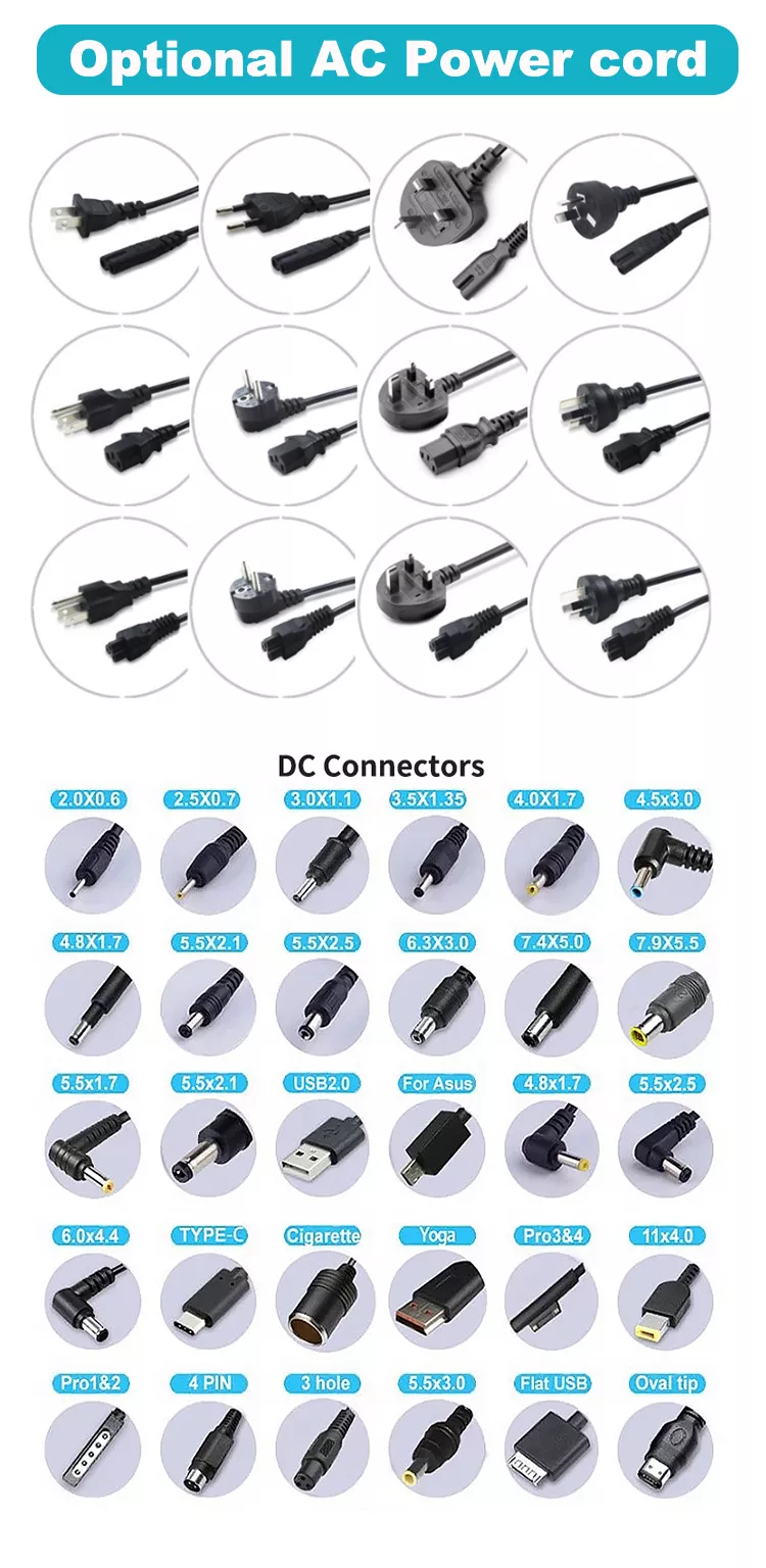 Pacolipower AC DC cable choose