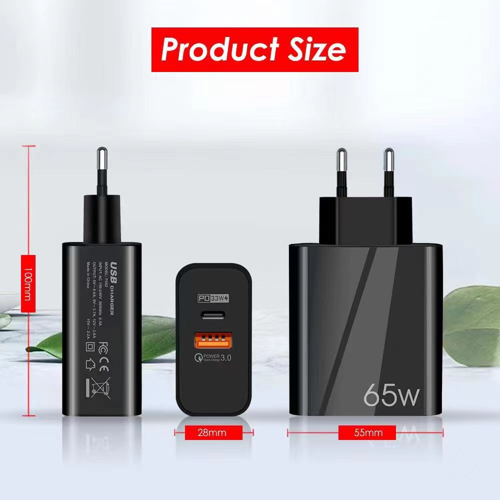 65w Gan Charger size