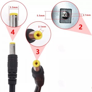 Ac Adapter DC 9V 0.4A cable Connector measurement method